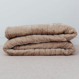 Roman Silk Velvet Throw - Latte