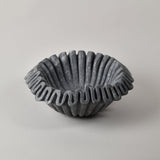 Fluted Ruffle Bowl - Carcoal