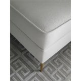 Boucle White Ottoman