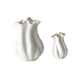 Curved Vase - White