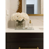 Victorian Crystal Clear 4 Bathroom Set - Gold