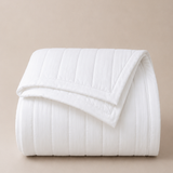 Luxury Tailored Quilted Coverlet Set - White