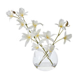 Dendrobium Orchid Vase - White