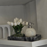Marbella Marble Soap Dispenser - White