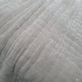 Roman Silk Velvet Throw - Pearl White