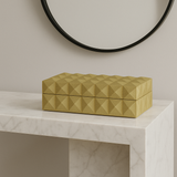 Gold Faux Shagreen Box