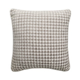 Alara Houndstooth Taupe Cushion