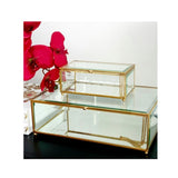 Alexa Rectangle Gold Chest