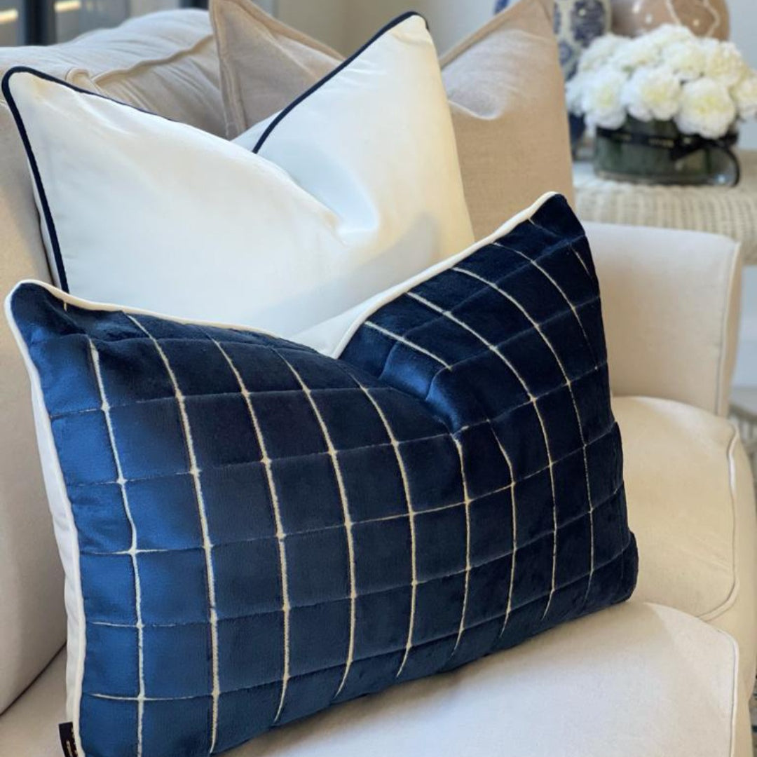 Shiraz Prussian Blue Cushion