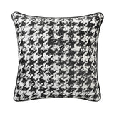 Lè Lux Obsidian Houndstooth Cushion