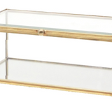 Alexa Rectangle Gold Chest