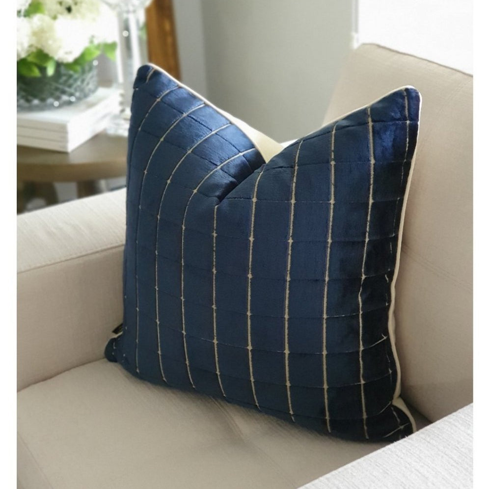 Shiraz Prussian Blue Cushion