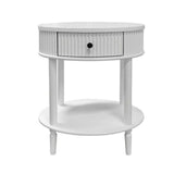 Oxford Ovate Side Table White