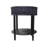 Oxford Ovate Side Table Black