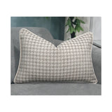 Alara Houndstooth Taupe Cushion