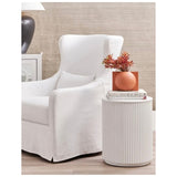 Florence White Side Table