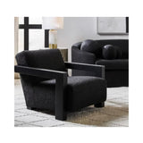 Leo Arm Chair - Boucle Black