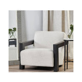 Leo Arm Chair - Ivory Boucle