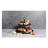 Aston 2 Tier Platter - Black