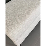 Boucle White Ottoman