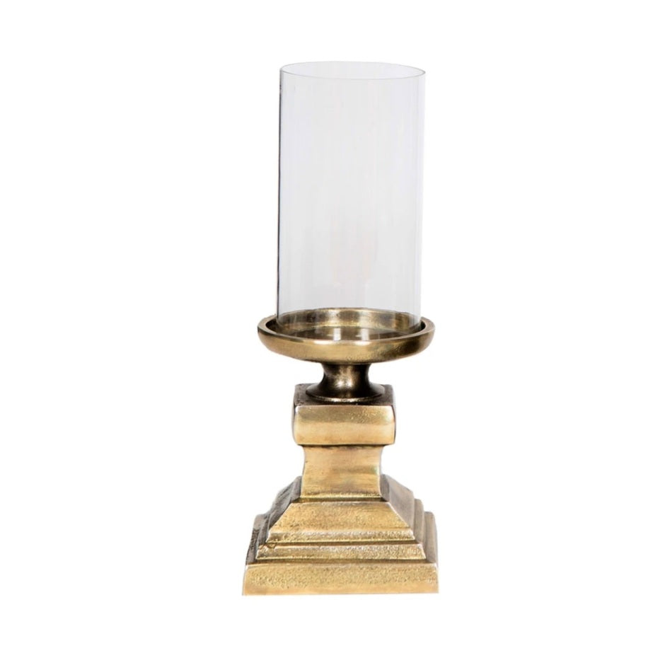 Grandè Hurricane Candle Holders Gold